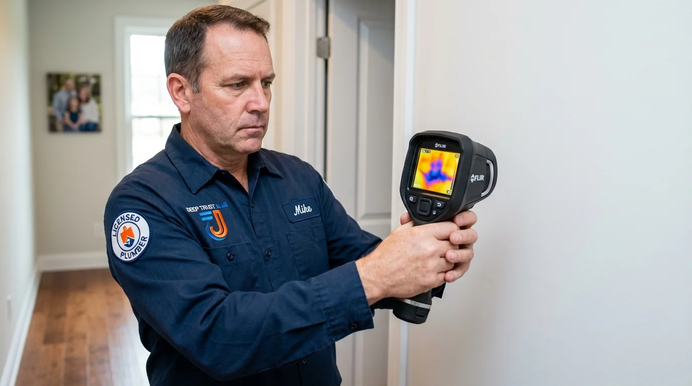 Thermal imaging leak detection by Johns Plumbing LLC in Garrochales